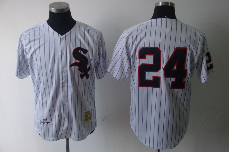 Mitchell and Ness Chicago White Sox #24 Early Wynn White Throwback Stitched MLB Jerseys - Click Image to Close